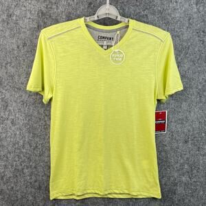 Company Eighty-One Mens T-Shirt Lemon Ice Size Medium V-Neck
